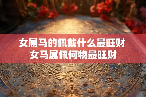 女属马的佩戴什么最旺财 女马属佩何物最旺财
