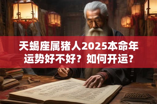 天蝎座属猪人2025本命年运势好不好？如何开运？