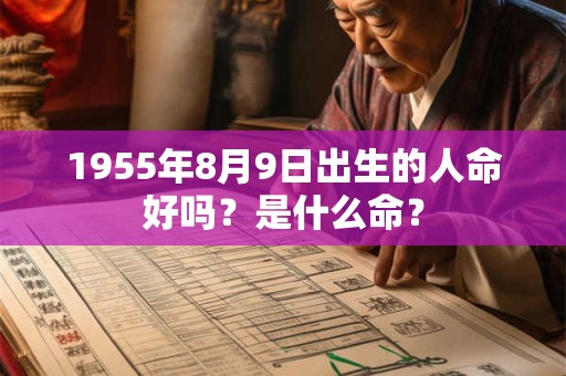 1955年8月9日出生的人命好吗？是什么命？