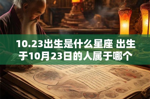 10.23出生是什么星座 出生于10月23日的人属于哪个星座