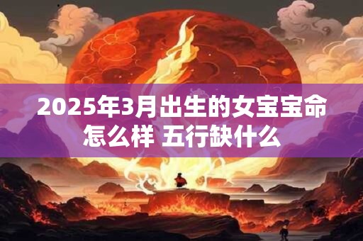 2025年3月出生的女宝宝命怎么样 五行缺什么