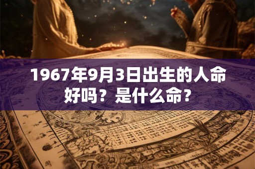1967年9月3日出生的人命好吗？是什么命？
