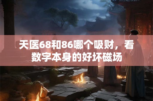 天医68和86哪个吸财，看数字本身的好坏磁场