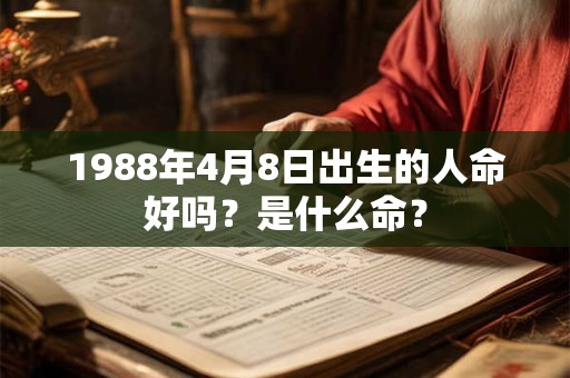 1988年4月8日出生的人命好吗？是什么命？
