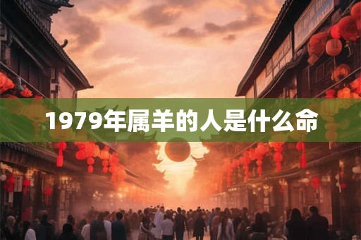 1979年属羊的人是什么命
