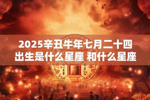 2025辛丑牛年七月二十四出生是什么星座 和什么星座最配