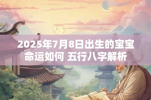 2026年7月8日出生的宝宝命运如何 五行八字解析