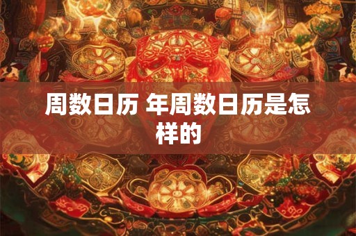 周数日历 年周数日历是怎样的