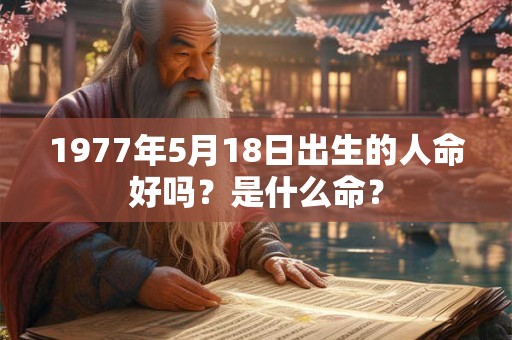 1977年5月18日出生的人命好吗？是什么命？