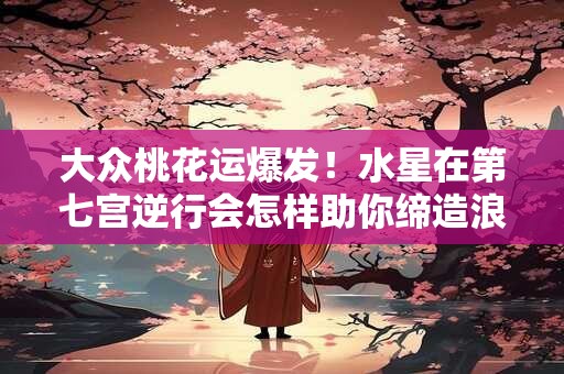 大众桃花运爆发！水星在第七宫逆行会怎样助你缔造浪漫