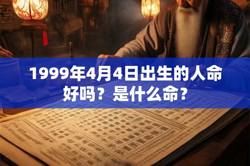 1999年4月4日出生的人命好吗？是什么命？