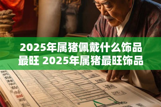 2025年属猪佩戴什么饰品最旺 2025年属猪最旺饰品