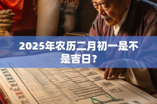 2025年农历二月初一是不是吉日？