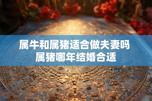 属牛和属猪适合做夫妻吗 属猪哪年结婚合适