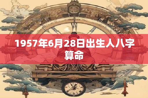 1957年6月28日出生人八字算命