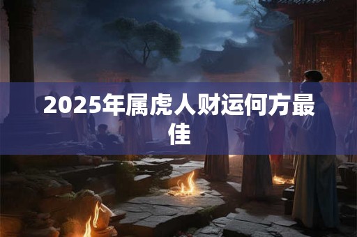 2025年属虎人财运何方最佳