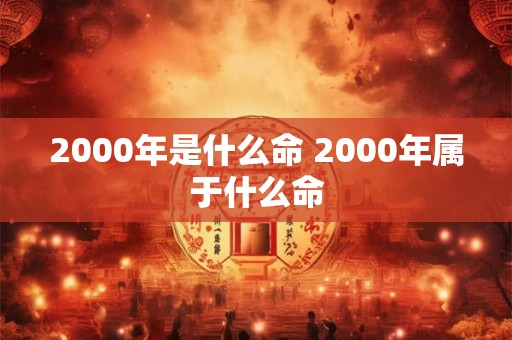 2000年是什么命 2000年属于什么命