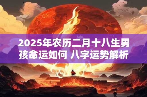 2025年农历二月十八生男孩命运如何 八字运势解析 2025年农历二月十八生男孩命运如何 八字运势解析