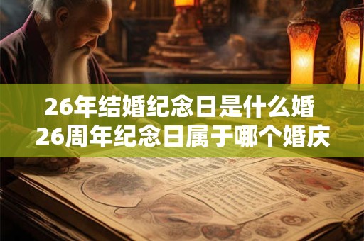26年结婚纪念日是什么婚 26周年纪念日属于哪个婚庆