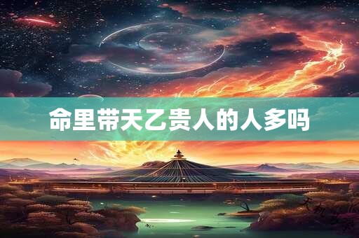 命里带天乙贵人的人多吗