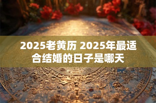 2025老黄历 2025年最适合结婚的日子是哪天