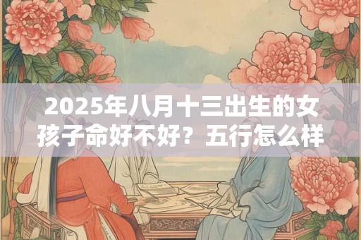 2025年八月十三出生的女孩子命好不好？五行怎么样