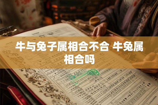 牛与兔子属相合不合 牛兔属相合吗