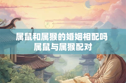 属鼠和属猴的婚姻相配吗 属鼠与属猴配对