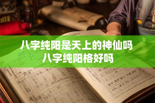 八字纯阳是天上的神仙吗 八字纯阳格好吗