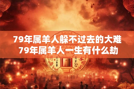 79年属羊人躲不过去的大难 79年属羊人一生有什么劫