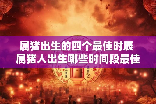 属猪出生的四个最佳时辰 属猪人出生哪些时间段最佳