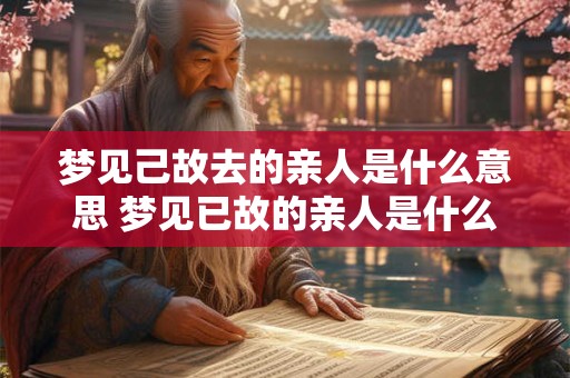 梦见己故去的亲人是什么意思 梦见已故的亲人是什么征兆