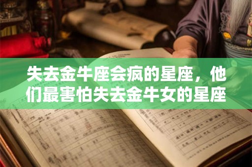 失去金牛座会疯的星座，他们最害怕失去金牛女的星座男