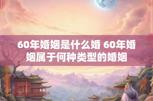 60年婚姻是什么婚 60年婚姻属于何种类型的婚姻
