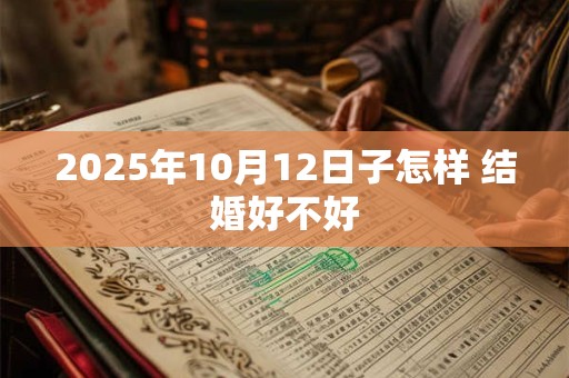 2025年10月12日子怎样 结婚好不好