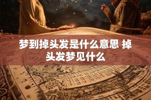 梦到掉头发是什么意思 掉头发梦见什么