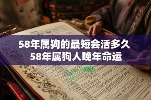 58年属狗的最短会活多久 58年属狗人晚年命运 58年属狗的最短会活多久 58年属狗人晚年命运