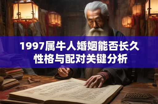 1997属牛人婚姻能否长久 性格与配对关键分析