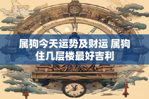 属狗今天运势及财运 属狗住几层楼最好吉利