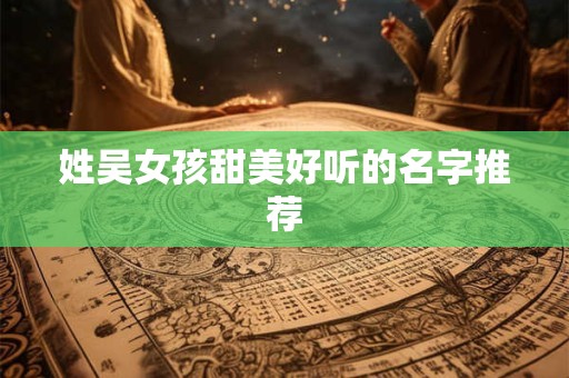 姓吴女孩甜美好听的名字推荐