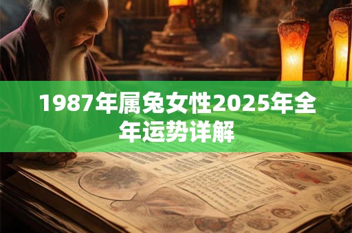 1987年属兔女性2025年全年运势详解