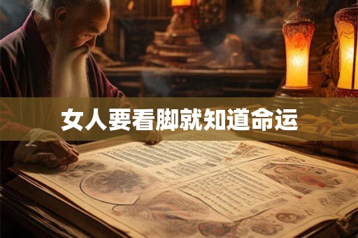女人要看脚就知道命运