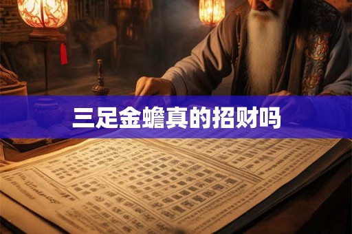 三足金蟾真的招财吗