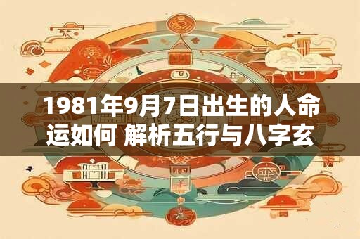 1981年9月7日出生的人命运如何 解析五行与八字玄机