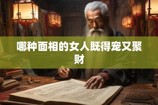 哪种面相的女人既得宠又聚财