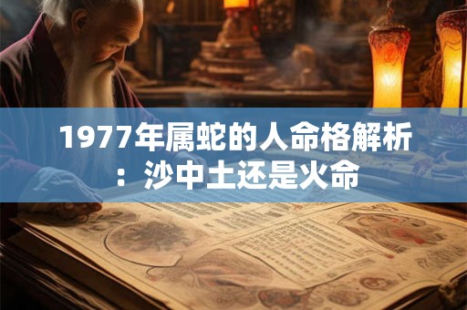 1977年属蛇的人命格解析：沙中土还是火命