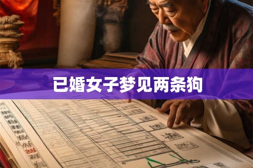 已婚女子梦见两条狗
