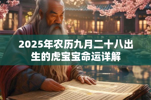 2025年农历九月二十八出生的虎宝宝命运详解