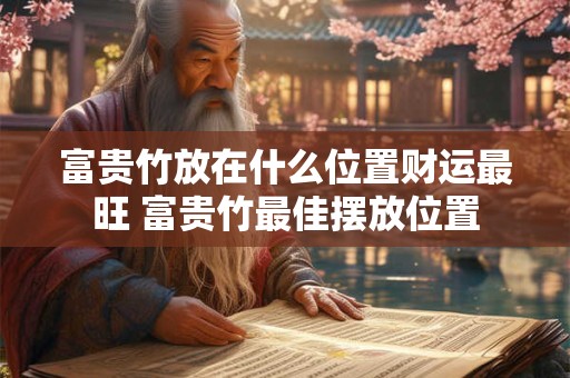 富贵竹放在什么位置财运最旺 富贵竹最佳摆放位置