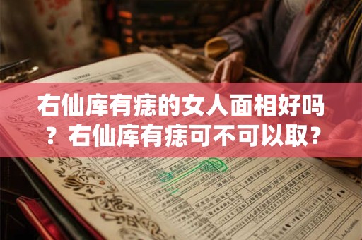 右仙库有痣的女人面相好吗？右仙库有痣可不可以取？
